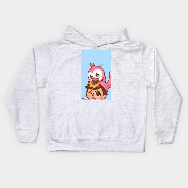 AlbertsStuff Flamingo Kids Hoodie by vikatarasyuk